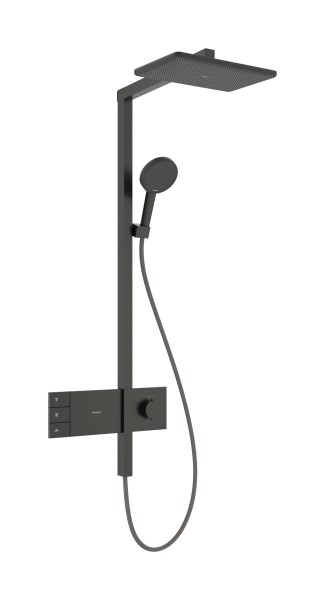 Hansgrohe Showerpipe Raindance Alive Q 210/340 2jet EcoSmart Thermostat brushed black chrome , 245