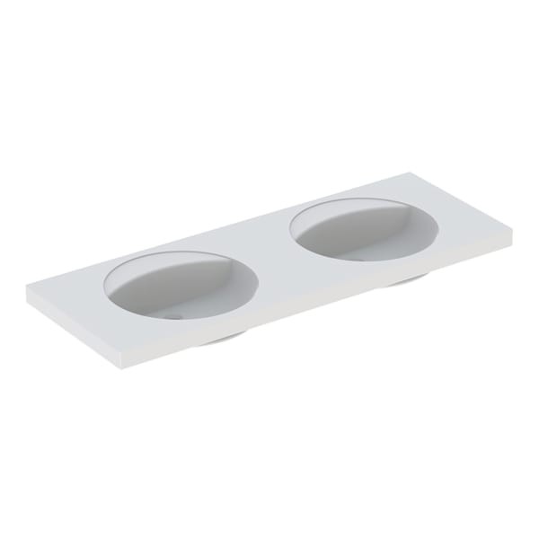 Geberit Preciosa Doppelwaschtisch, 1300x550mm