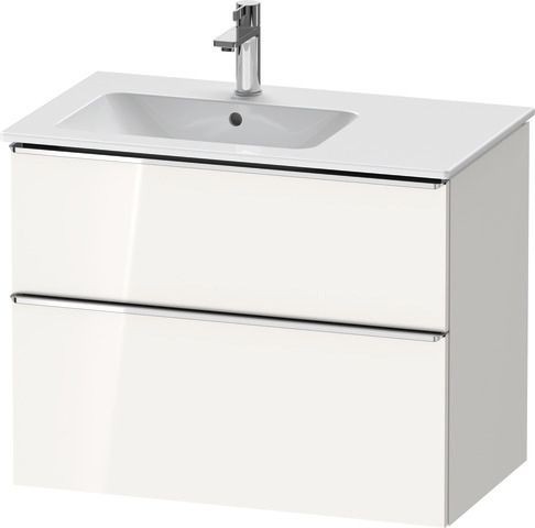 Duravit D-Neo Waschtischunterbau wandhängend Weiß Hochglanz 810x462x625 mm - DE4366010220000