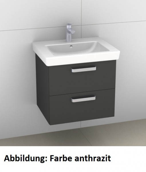 Artiqua 414 Waschtischunterschrank für Subway 2.0 7113F0, 7113F2 Oxid Dunkelgrau quer, 414-WU2L-V64-
