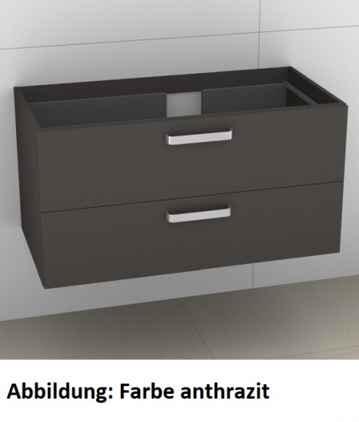 Artiqua 414 Waschtischunterschrank für Venticello 4134R2 Eiche Weiß quer NB, 414-WU2L-V109-7186-440