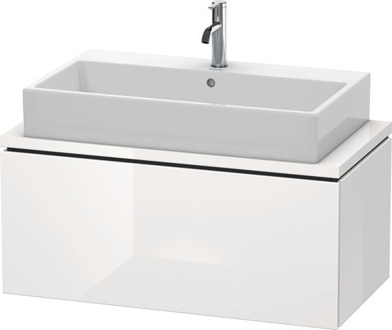 Duravit L-Cube Konsolenwaschtischunterbau wandhängend Weiß Hochglanz 920x477x400 mm - LC580308585