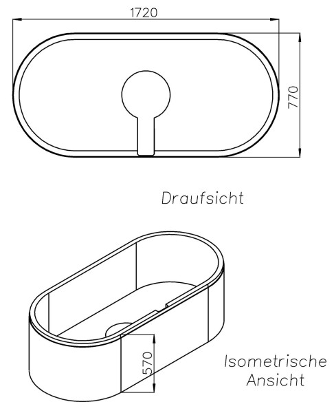 Neuesbad Wannenträger für Bette Starlet 175x80 oval