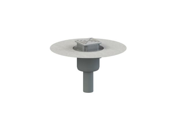 Dallmer Bodenablauf DallDrain Select senkr. OM, DN 50, 100 x 100 mm, 517647
