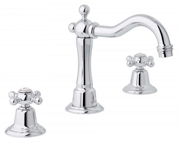 Damixa TRADITION 3-LOCH Waschtischarmatur, chrom, 370780000