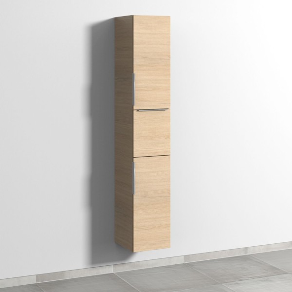 Sanipa 3way Hochschrank mit 2 Türen und 1 Auszug, Eiche-Nordic