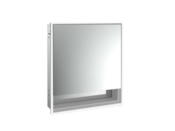 emco LED-Lichtspiegelschrank Loft mit Unterfach Unterputz, 600 mm, 1-türig, Anschlag links Rückwand