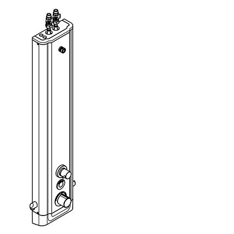KWC Aquarotter DUPA, F5, elek., Edelstahl, Therm., Umst Kopf-Handbrause, für Batt./Netzteil, 2030062 2030062971
