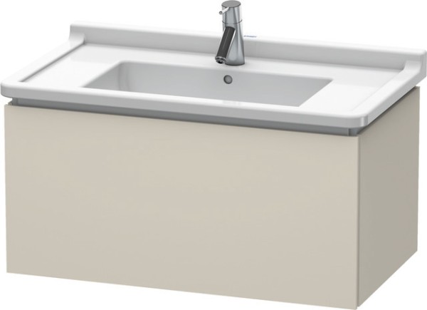 Duravit L-Cube Waschtischunterbau wandhängend Taupe Matt 820x469x408 mm - LC616509191