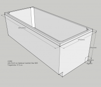 Neuesbad Wannenträger für Neuesbad Wannenträger für Kaldewei Vaio Set/Star Nr.956/957 160x70 Ül. rechts