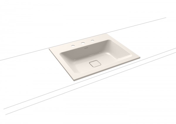 Kaldewei Einbauwaschtisch Cono, Modell 3080 ohne Überlauf 600x500, 901606003231