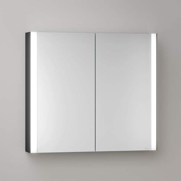 KEUCO Royal Atlas LED Spiegelschrank 80 x 71 x 12,7 cm mit 2 Türen, Aufputz