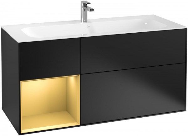 Villeroy & Boch Waschtischunterschrank Finion F06 1196x591x498mm mit Regalelement, F060HFPD