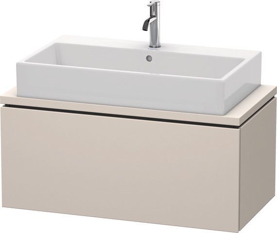 Duravit L-Cube Konsolenwaschtischunterbau wandhängend Taupe Supermatt 920x477x400 mm - LC580308383