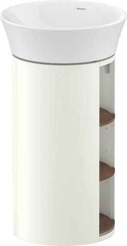 Duravit White Tulip Waschtischunterbau bodenstehend Amerikanischer Nussbaum & Weiß Matt & Seidenmatt