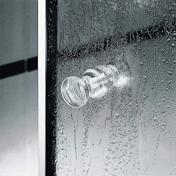 Kermi Eck-Halbteil rechts Nova 2000 ESR 0750x1750, weiss, Kunstglas Kerolan Fontana