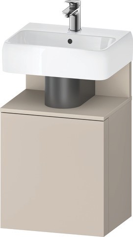 Duravit Qatego Waschtischunterbau wandhängend Taupe Matt 440x350x645 mm - QA4076L83910000