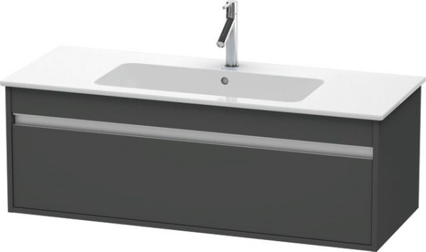 Duravit Ketho Waschtischunterbau wandhängend Graphit Matt 1200x475x410 mm - KT642104949