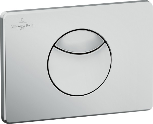 Villeroy & Boch Betätigungsplatte ViConnect 92248569, B:205, H:145, T:54mm, Chrom-Edelmatt