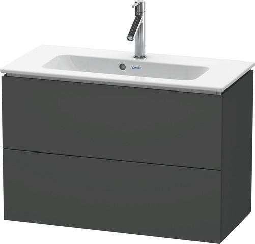 Duravit L-Cube Waschtischunterbau wandhängend Graphit Matt 820x391x550 mm - LC625704949