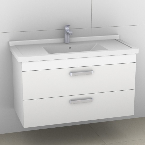 Artiqua 411 Waschtischunterschrank für Starck 3 030410 Weiß Glanz, 411-WU2L-D07-7050-68