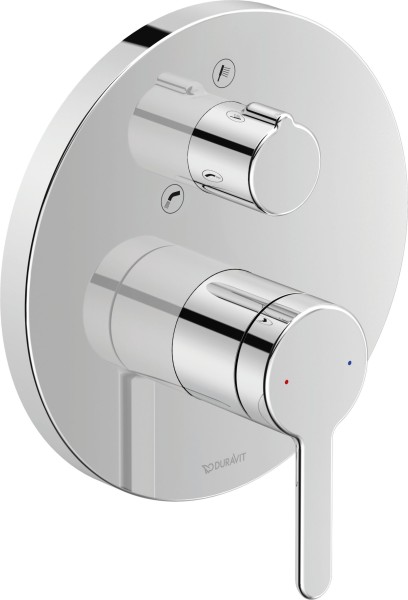 Duravit C.1 Einhebel-Wannenmischer Unterputz Chrom Hochglanz 170x77x170 mm - C15210018010