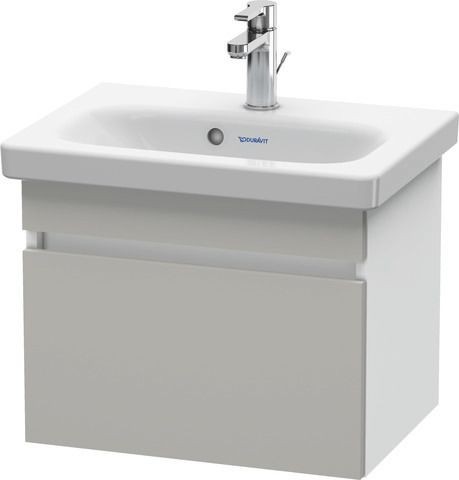 Duravit DuraStyle Waschtischunterbau wandhängend Betongrau & Weiß Matt 500x368x398 mm - DS630300718