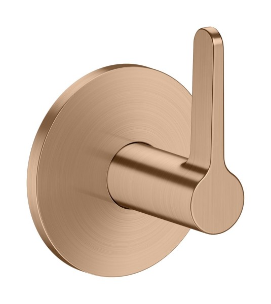 Hansgrohe Absperrventil Unterputz AXOR One mit Hebelgriff brushed red gold, 48772310