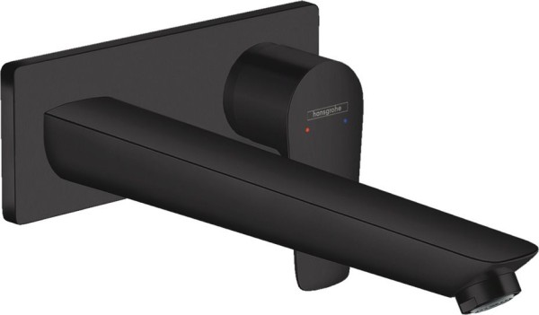 Hansgrohe 2-Loch Waschtischmischer Unterputz Talis E F-Set mattschwarz langer Auslauf, 71734670