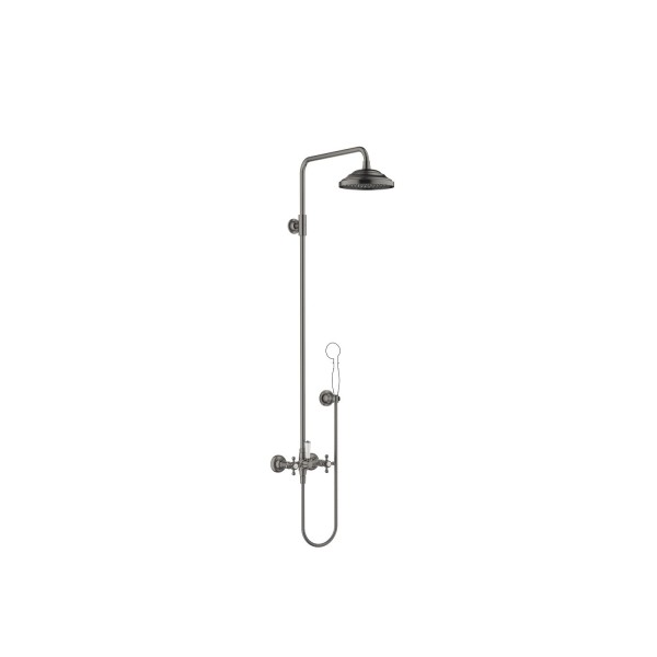 Dornbracht Shower Pipe mit Brausebatterie MADISON 26633360 Dark Platinum gebürstet