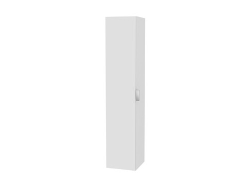 Keuco Hochschrank Edition 11 31330, Anschlag links 1 trg., weiß/Glas weiß, 31330300001