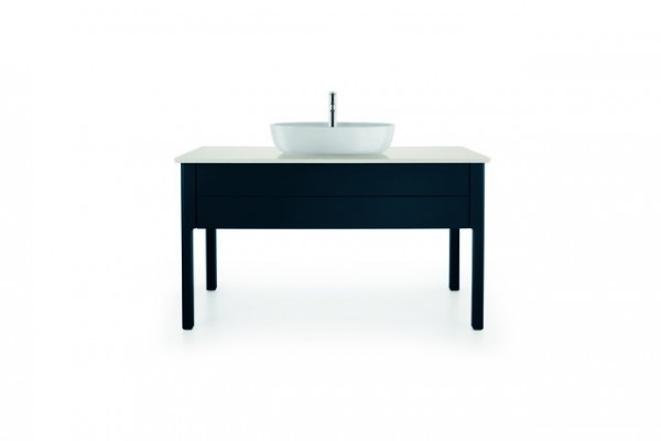 Duravit Luv Konsolenwaschtischunterbau bodenstehend Nachtblau Seidenmatt 1338x570x743 mm - LU9561098