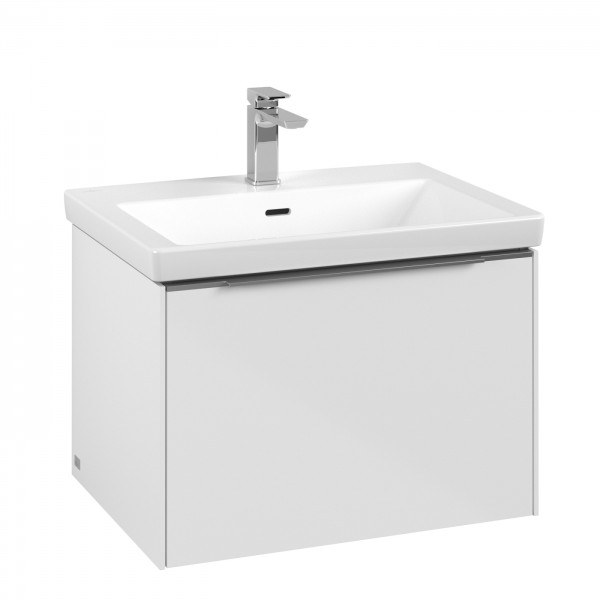 Villeroy & Boch Subway 3.0 Waschbeckenunterschrank, 1 Auszug, 622 x 432 x 478 mm, Brilliant White /