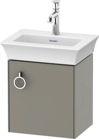 Duravit White Tulip Waschtischunterbau wandhängend Stein Grau Seidenmatt 384x298x410 mm - WT4250R929