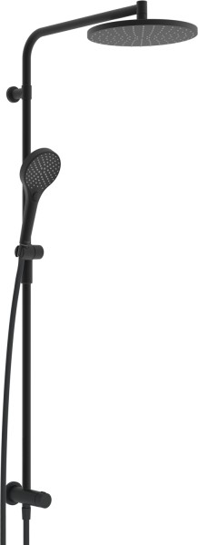 Hansa Kopfbrause-Set HANSAVIVA 4419, 3-strahlig Matt-Schwarz, 4419030033