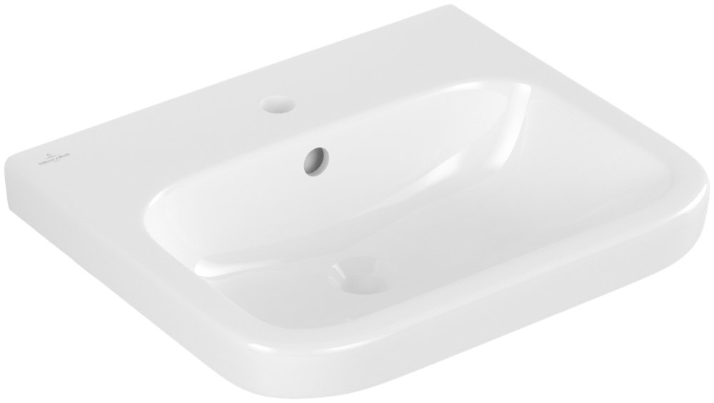 Villeroy & Boch Waschtisch Architectura, 1 Hahnloch, mit Überlauf, weiss CeramicPlus 418855R1