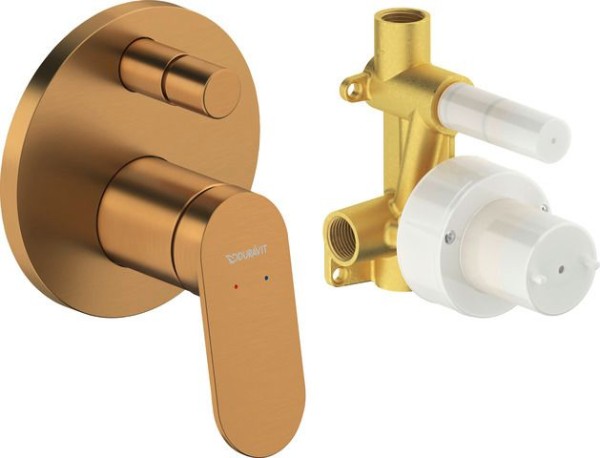 Duravit Wave Einhebelmischer Unterputz-Set Rostte