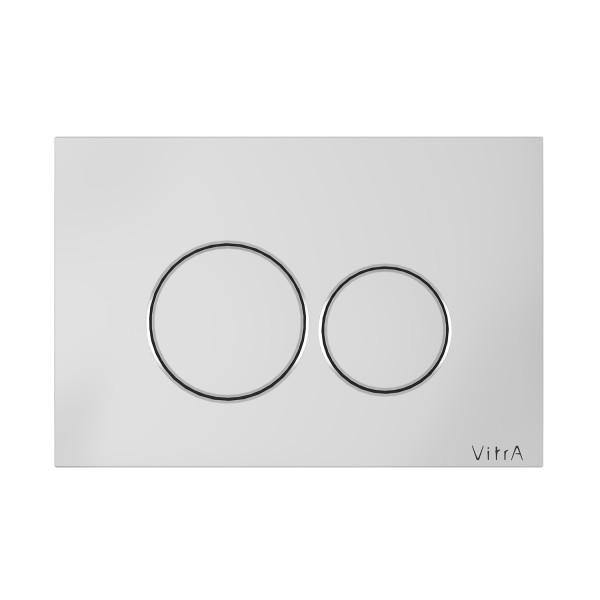 VitrA Origin WC-Betätigungsplatte für 2?Mengen?Spülung Chrom,740-2480