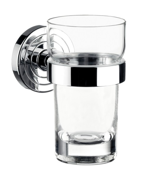 emco polo Glashalter, Glasteil klar, chrom, 072000100
