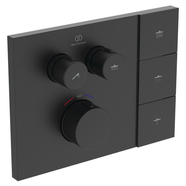 Ideal Standard Brausetherm. Unterputz CTherm Navigo Solos Silk Black, A7894XG