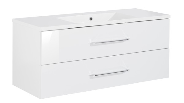 Fackelmann B.clever Set Becken 120x51x46 weiß, 82893