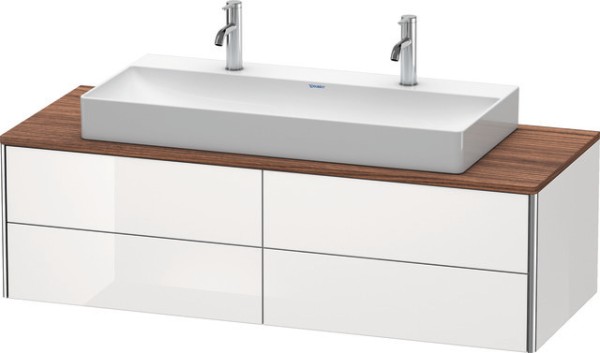 Duravit XSquare Konsolenwaschtischunterbau wandhängend Weiß Hochglanz 1400x548x400 mm - XS4915M8585
