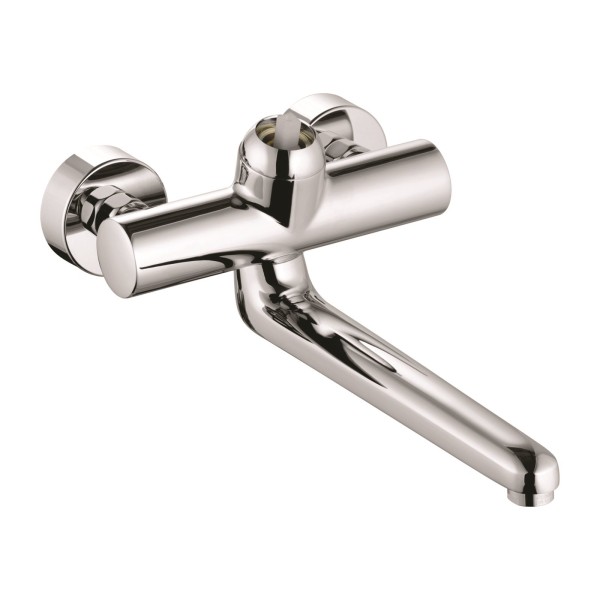 KLUDI PROVITA Wandarmatur-Einhandmischer DN 15 ohne Hebel, Ausladung 317 mm chrom