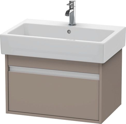 Duravit Ketho Waschtischunterbau wandhängend Basalt Matt 650x440x410 mm - KT668404343