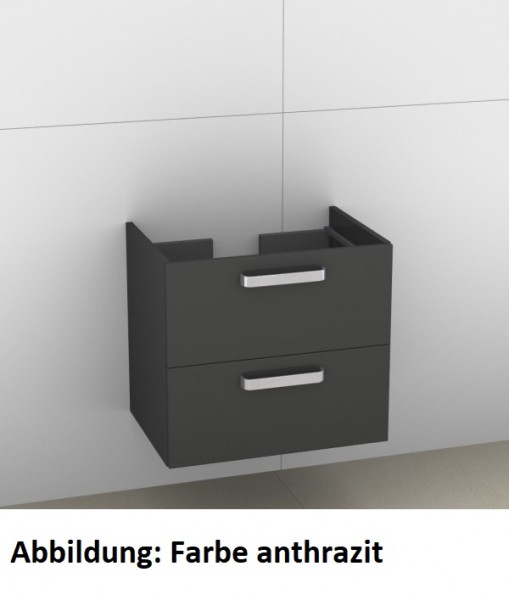 Artiqua 414 Waschtischunterschrank für Memento 513361, 513363 Eiche Weiß quer NB, 414-WU2L-V24-7186-