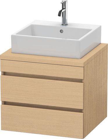 Duravit DuraStyle Konsolenwaschtischunterbau wandhängend Natur Eiche Matt 600x548x512 mm - DS5315030