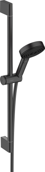 Hansgrohe Brauseset Pulsify 105 3jet Relaxation mit Brausestange 650mm mattschwarz, 24160670