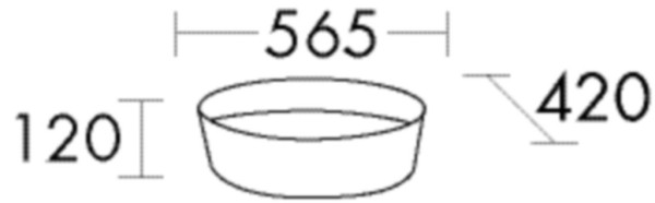 Burgbad Mineralguss Aufsatz-Waschtisch alpinweiss 120x565x420 Alpinweiss, MWIM056C0001