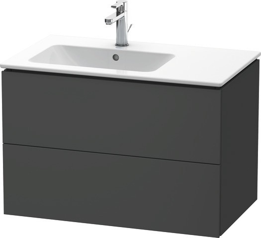 Duravit L-Cube Waschtischunterbau wandhängend Graphit Matt 820x481x550 mm - LC629104949