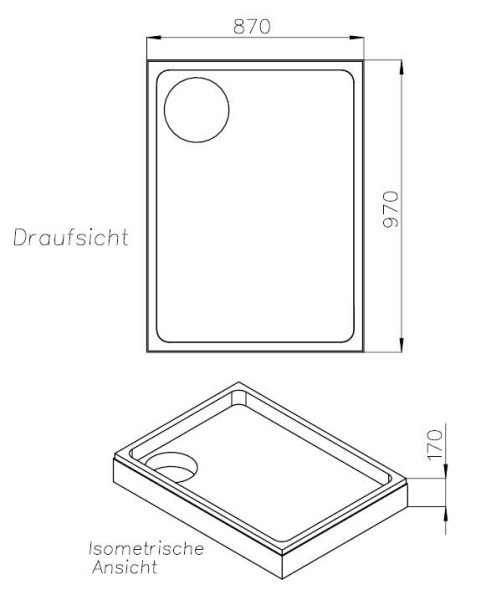 Neuesbad Wannenträger für Laufen Platina 100x90x6,5